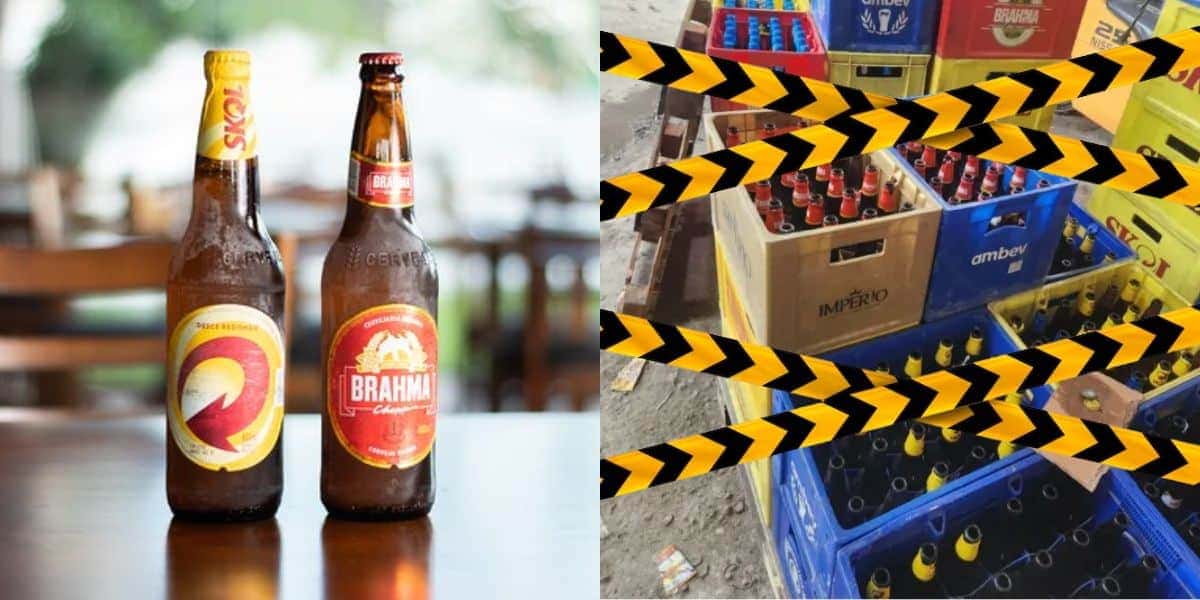 Skol e Brahma atingidas com a falsificação e fechamento de uma fábrica em SP (Reprodução: Montagem TV Foco)
