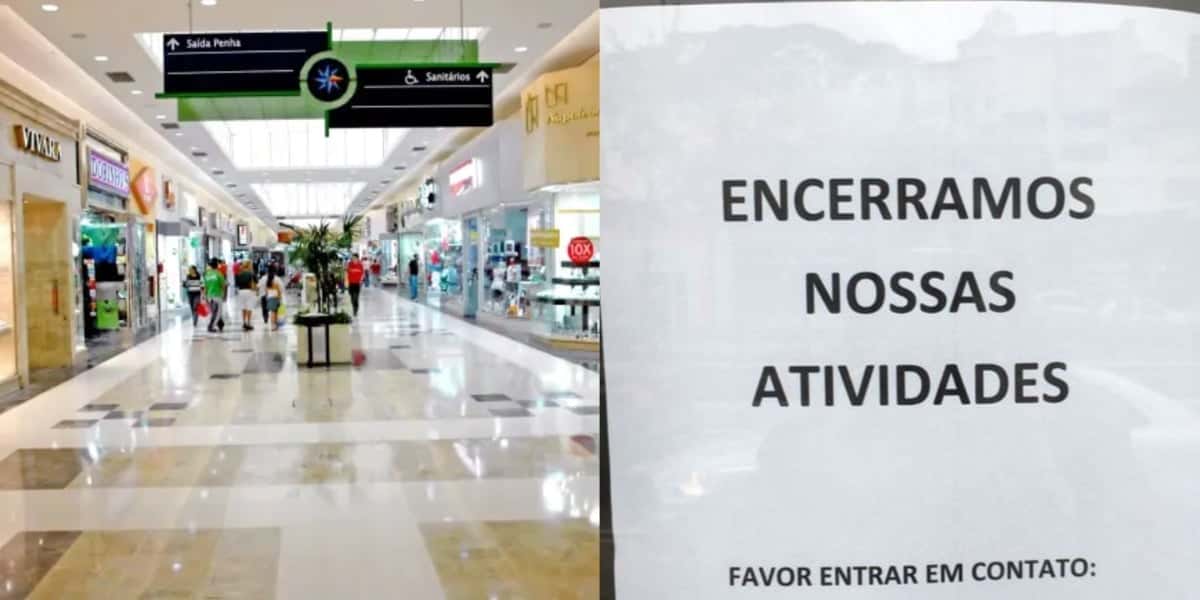 O fim de gigante varejista expulsa dos shoppings - Foto: Montagem