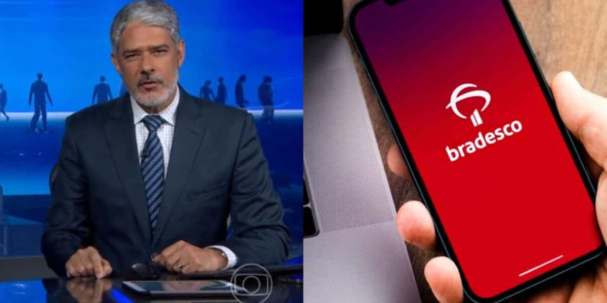 William Bonner trouxe notícia impactante sobre o Bradesco (Foto: Reprodução/ Internet)