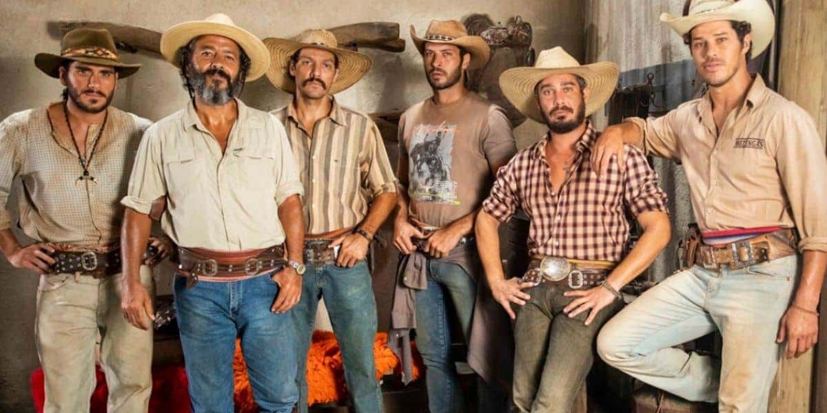 Elenco masculino de Pantanal (Foto: Reprodução / Globo)