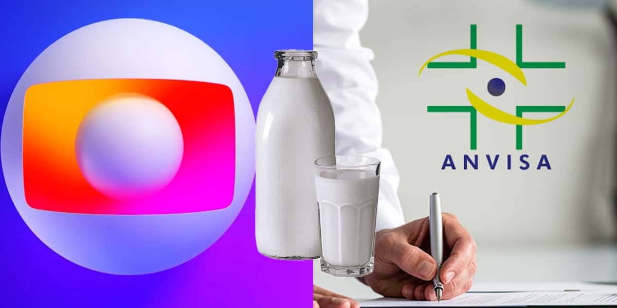 Globo - Anvisa - Leite (Foto: Reprodução, Montagem - TV Foco)