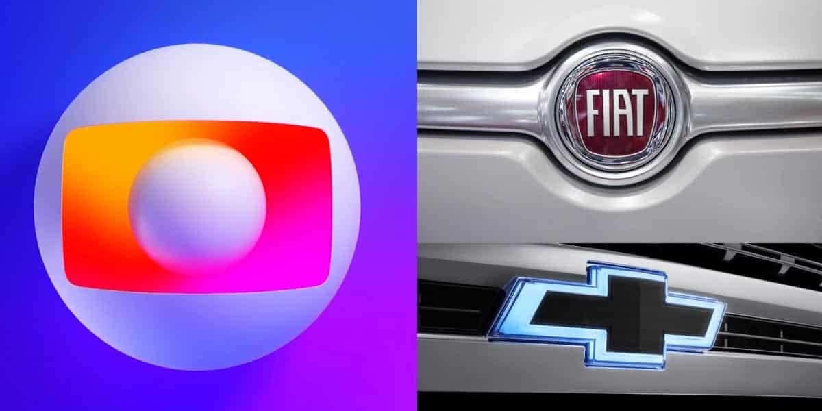 Globo - Fiat, Chevrolet (Foto: Reprodução, Montagem - TV Foco)