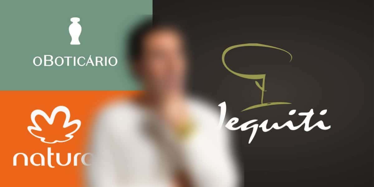 Logo Boticário, Natura e Jequiti, e possível comprador (Fotos: Reproduções / Internet / Instagram)