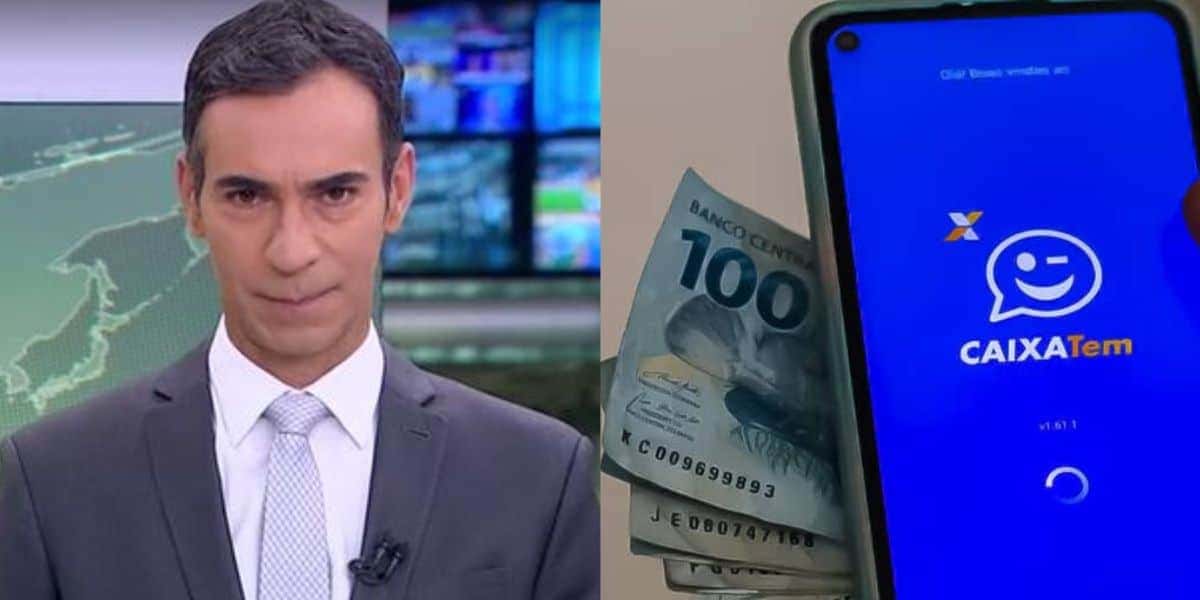 Tralli paralisa JH com liberação de saque a milhares pela Caixa (Reprodução/Montagem/Canva/Globo)