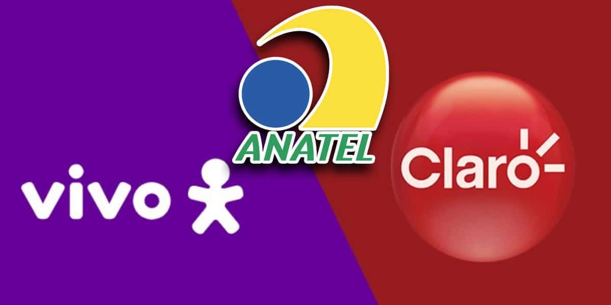 Vivo e Claro - Anatel (Foto: Reprodução, Montagem - Tv Foco)