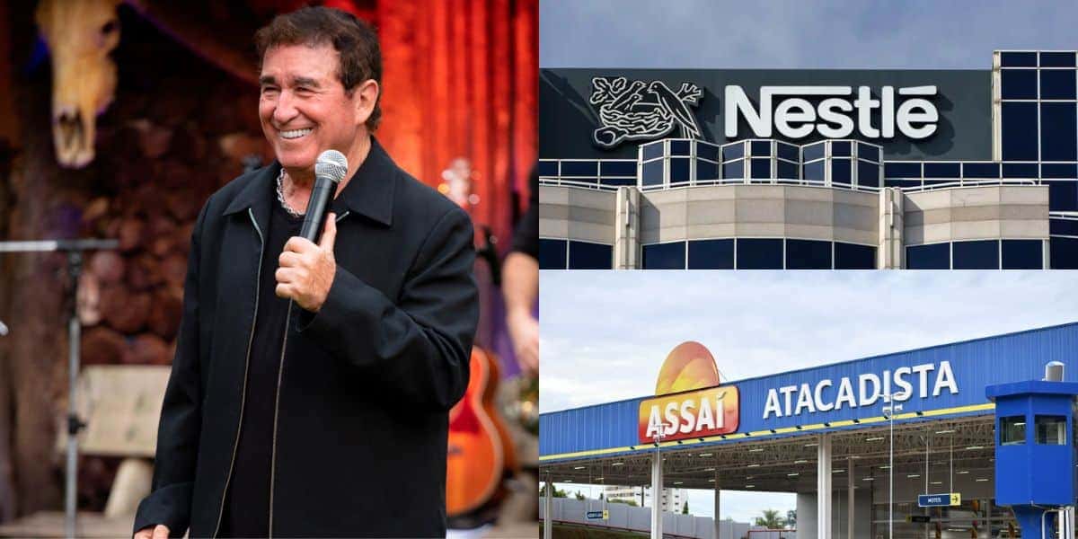 Amado Batista é dono de empresa rival da Nestlé (Reprodução: Montagem TV Foco)