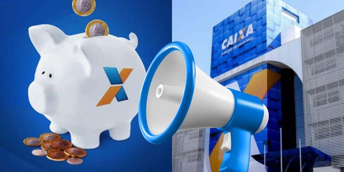 Comunicado da Caixa causa terror na conta poupança (Reprodução: Montagem TV Foco)