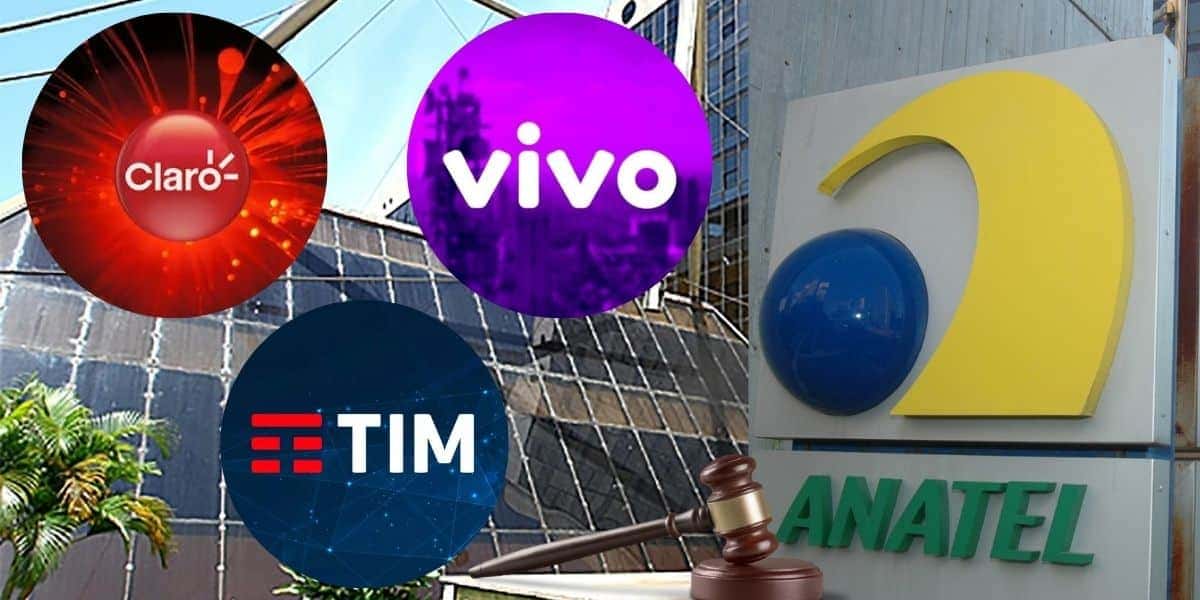 Claro, Vivo, Tim e Anatel (Foto: Reprodução / Canva / Montagem TV Foco)
