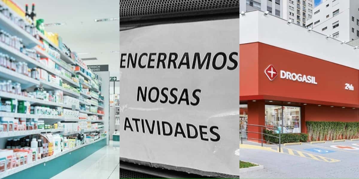 O fim decadente de rede gigante de farmácias rival da Drogasil em SP - Foto: Montagem