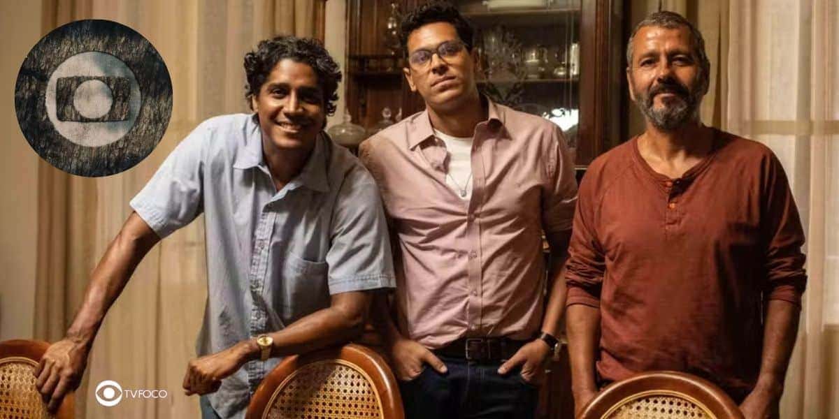 Pastor Lívio, José Augusto e Inocêncio em Renascer (Foto: Reprodução / Globo / Montagem TV Foco)
