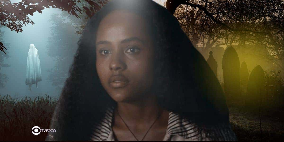 Santinha em Renascer (Foto: Reprodução / Globo / Montagem TV Foco)
