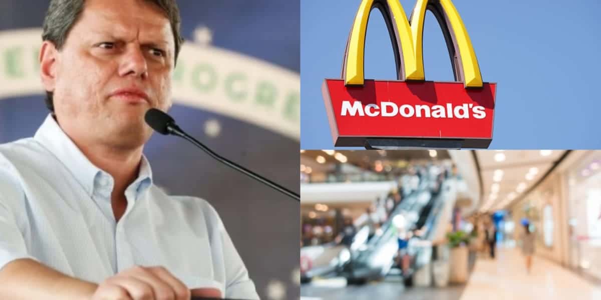 Tarcísio de Freitas, McDonald's e shopping (Foto: Reprodução/ Internet)