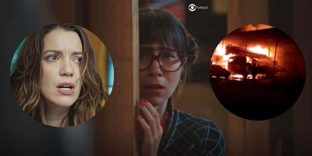 Vênus (Nathalia Dill) e Lupita (Daphne Bozaski) em Família é Tudo (Foto: Reprodução / Globo / Montagem TV Foco)