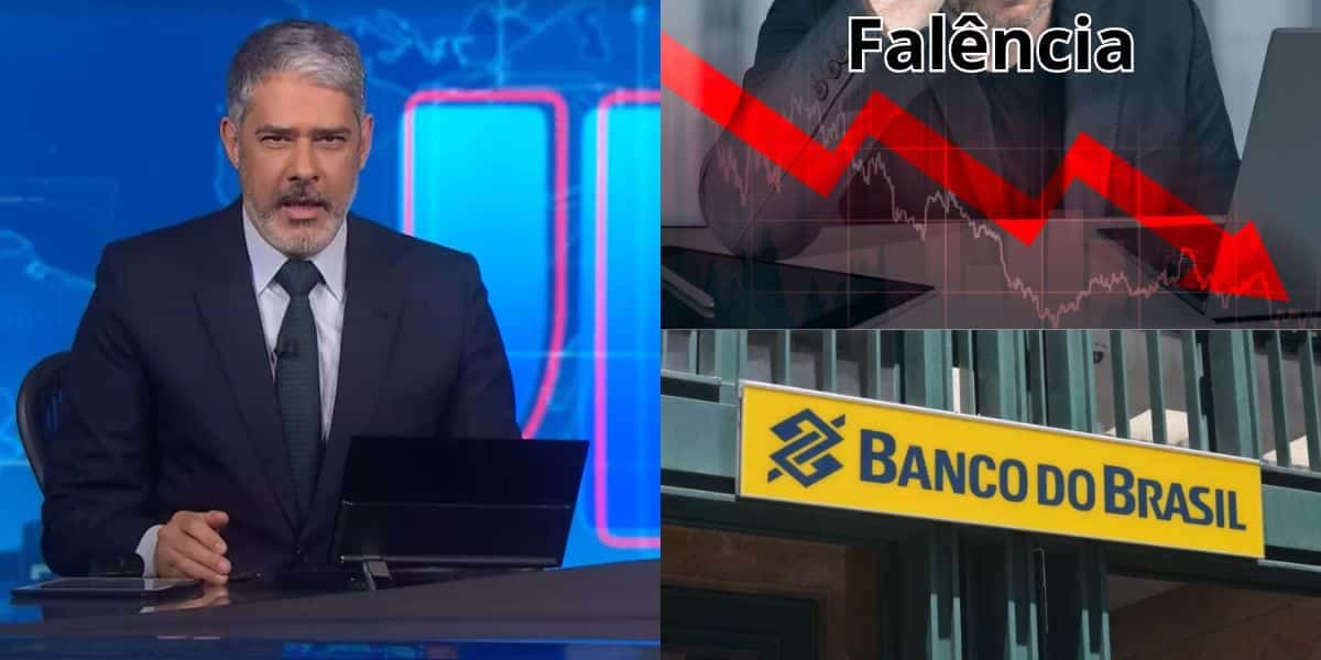 Bonner confirmou o fim de 2 bancos gigantes, rivais do Banco do Brasil (Reprodução: Montagem TV Foco)