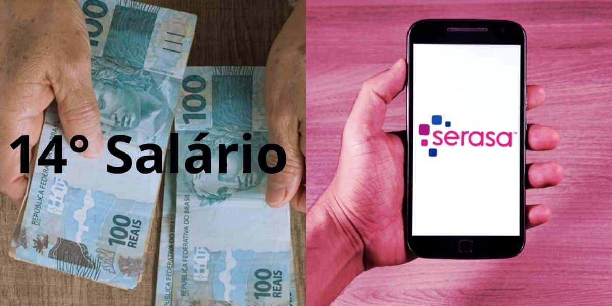 Serasa expõe real situação do 14° salário (Reprodução: Montagem TV Foco)