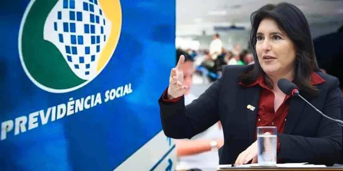 Simone Tebet - INSS (Foto: Reprodução, Montagem - TV Foco)