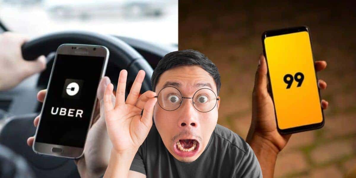 Uber e 99 precisam abrir o olho com a chegada de 5 apps (Reprodução: Montagem TV Foco)