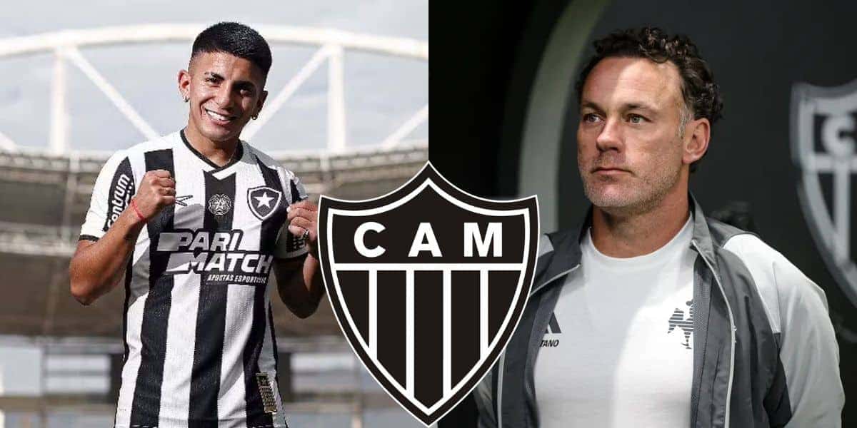Gabriel Milito vibra com reforço melhor que Almada (Reprodução: Montagem TV Foco/ Gilson Lobo/ Vitor Silva)