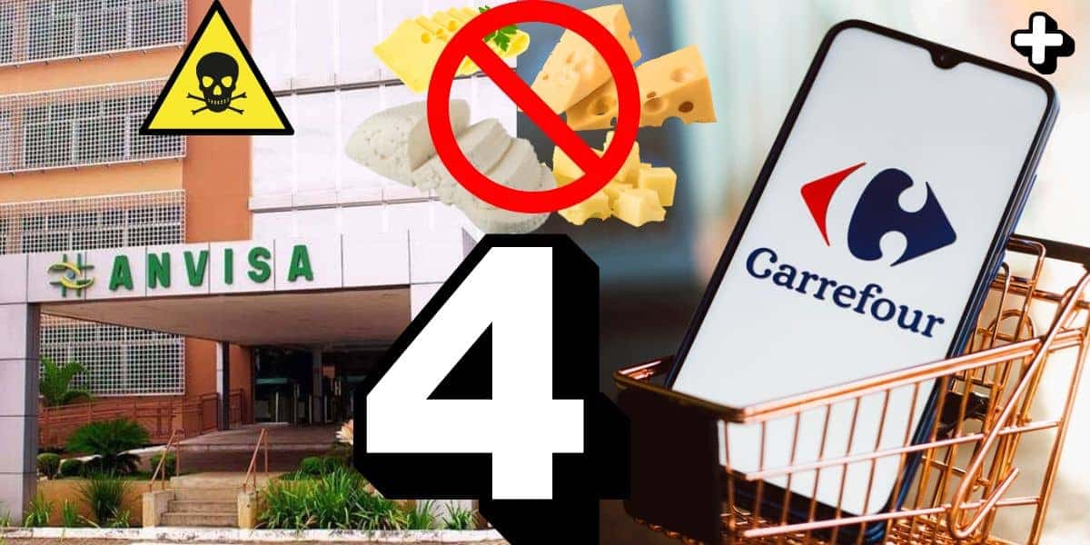 Fachada da Anvisa, queijos e Carrefour (Foto: Reprodução / Globo / Montagem TV Foco)