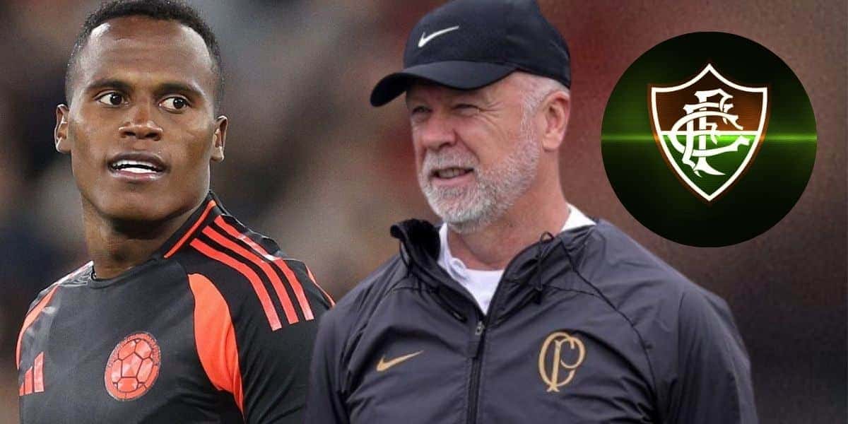 Jhon Arias e Mano Menezes (Foto: Reprodução / Fluminense)