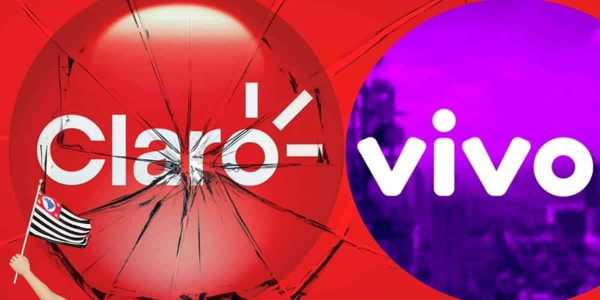 Claro e logo da Vivo (Foto: Reprodução / Olhar Digital)