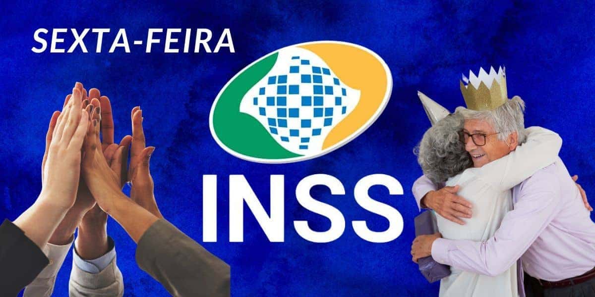 Aposentados em festa com saque acima dos 2 mil reais (Reprodução: Montagem TV Foco)