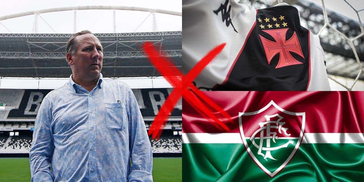 Vasco garante tesouro de Textor para aniquilar o Fluminense (Reprodução: Vitor Silva/ Botafogo/ Montagem TV Foco)