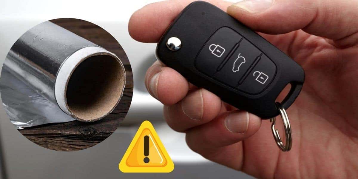 Papel alumínio e chave de carro (Foto: Reprodução / Canva / Montagem TV Foco)