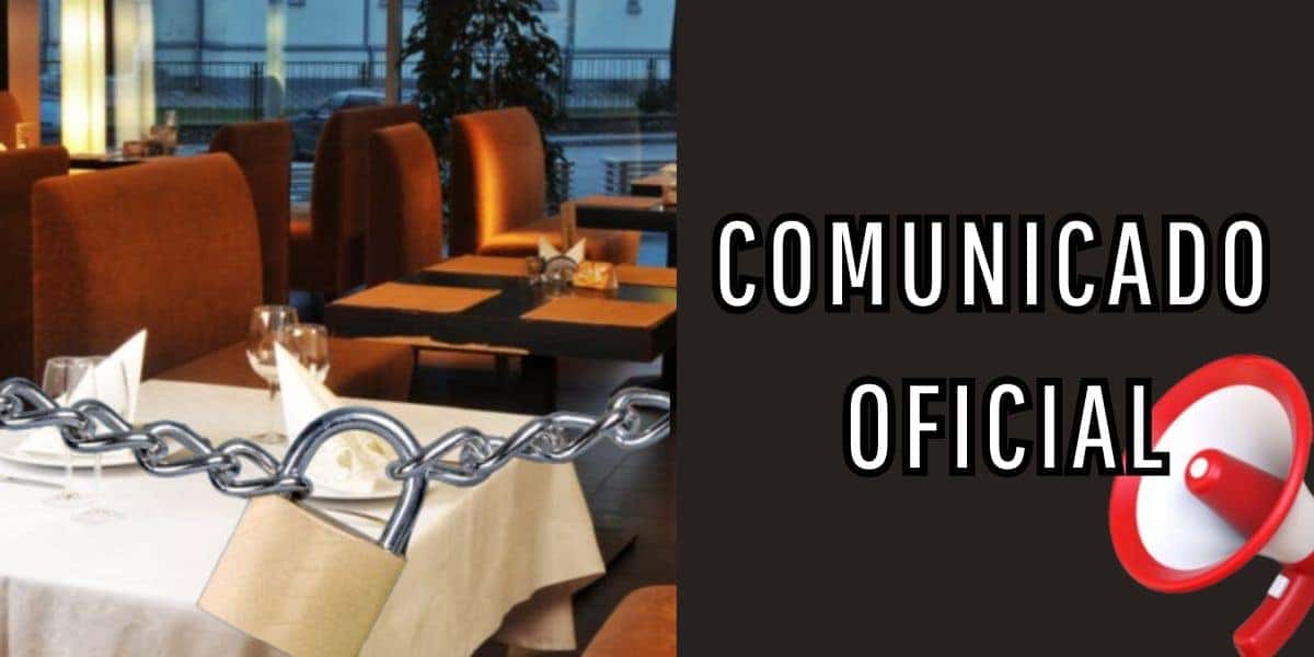 Restaurante comunica fechamento (Foto: Internet)