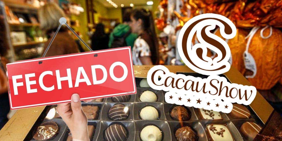 Fechamento de unidade da Cacau Show (Foto: Reprodução, Montagem - TV Foco/ Well)