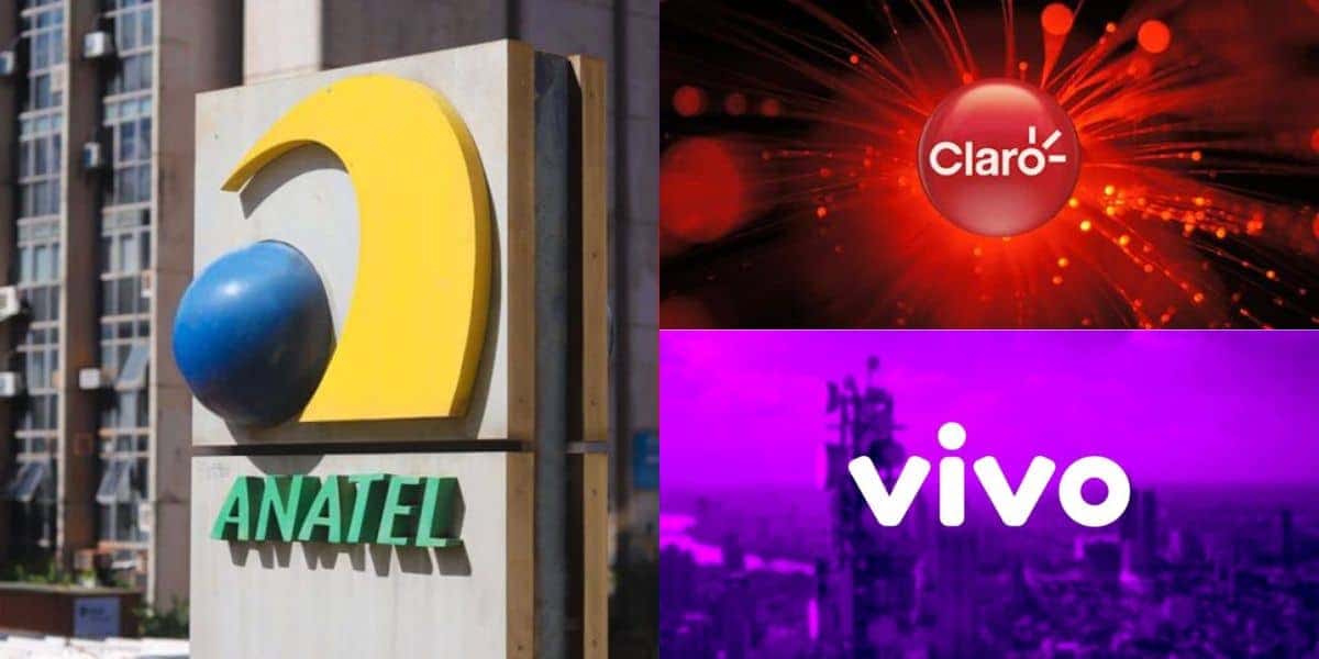O comunicado da Anatel com fim de serviço na Claro e Vivo (Reprodução: Montagem TV Foco)