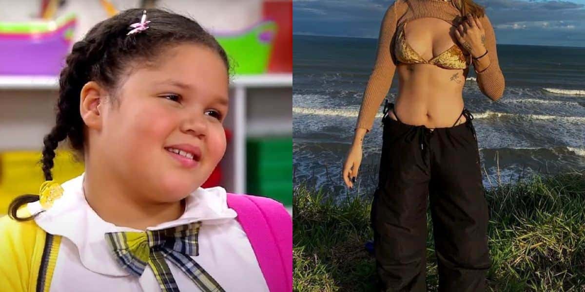 Aysha Benelli, a Laura, perdeu peso e virou cantora (Foto: SBT / Instagram)