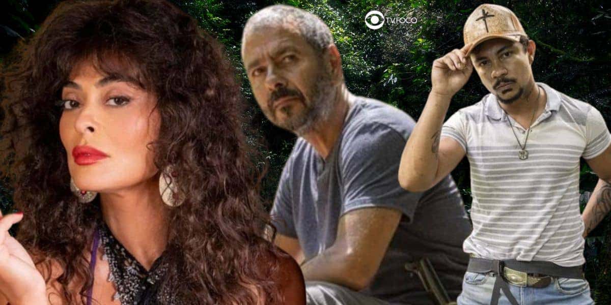Jacutinga, Inocêncio e Damião em Renascer (Foto: Reprodução / Globo / Montagem TV Foco)