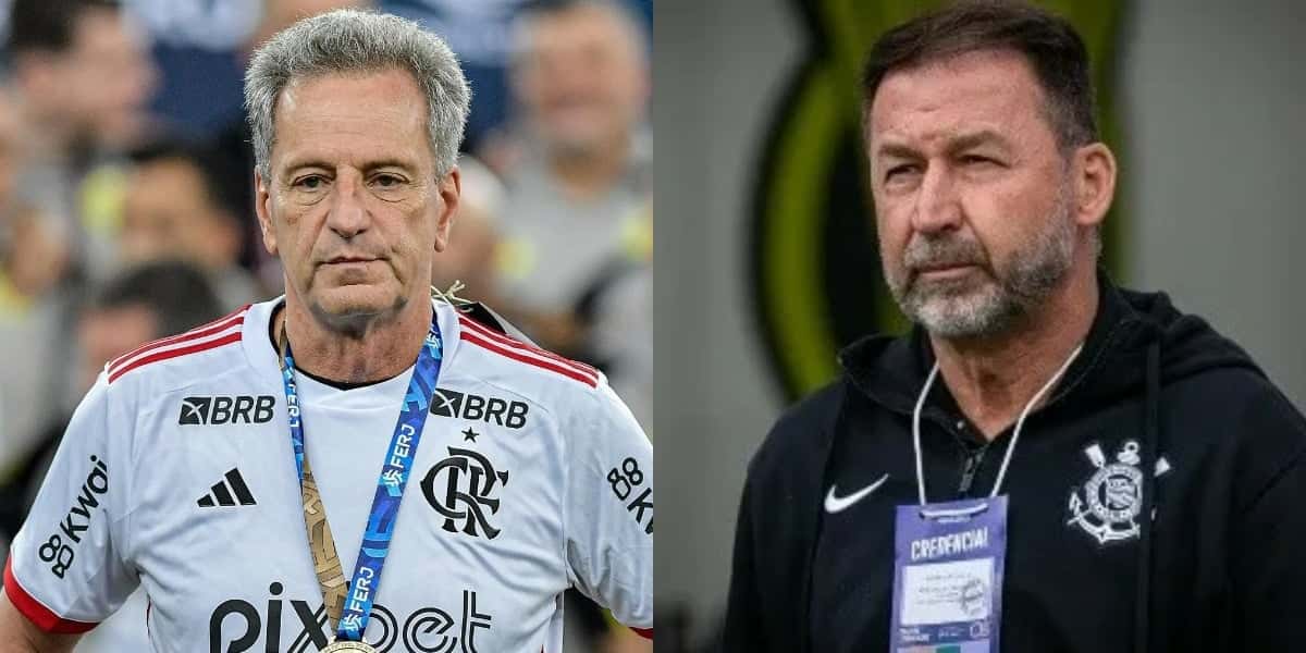 Rodolfo Landim e Augusto Melo (Foto: Reprodução/Montagem TV Foco)