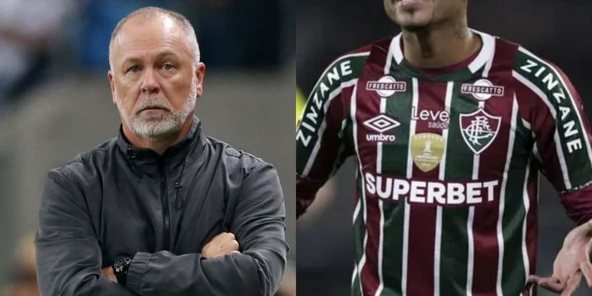PIX de R$54 mi: Mano Menezes aprova expulsão no Fluminense (Foto: Reprodução/Montagem TV Foco)