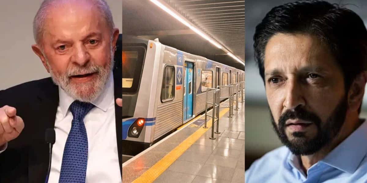 Anúncio de Lula chega com bomba de Ricardo Nunes e nova linha no metrô de SP - Foto: Montagem