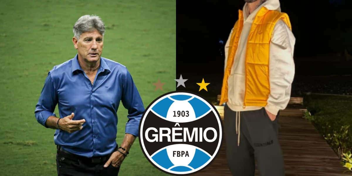 Renato Gaúcho não contará com craque de R$80 milhões (Reprodução: Lucas Bubols/ge.globo / Montagem TV Foco)