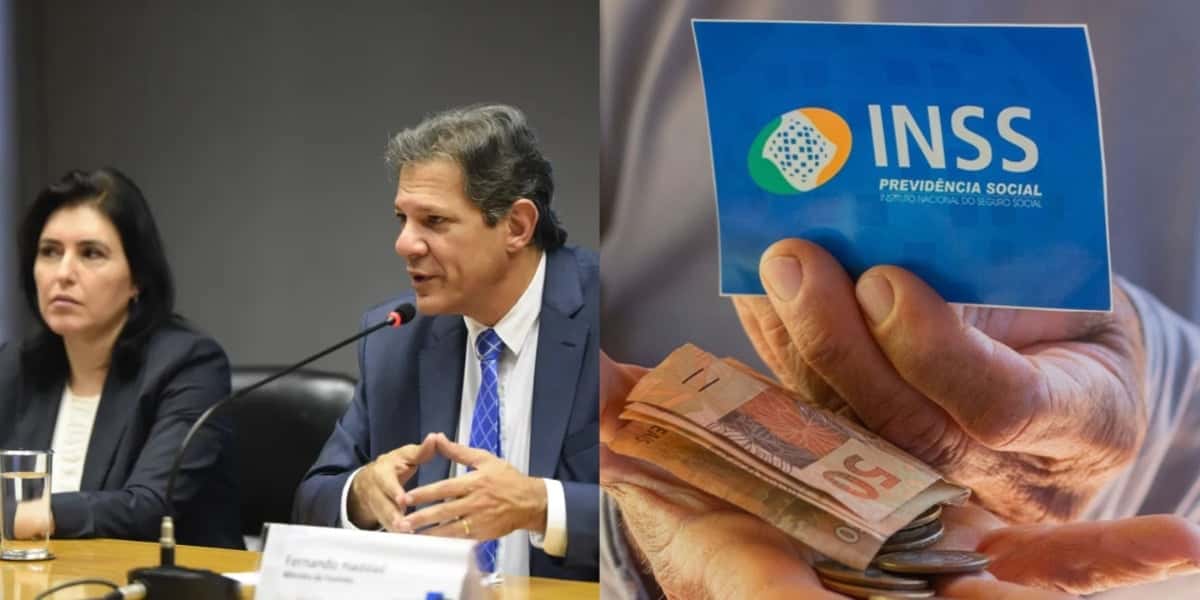 Tebet se une a Haddad com nova lei que atinge milhares de aposentados do INSS - Foto: Montagem
