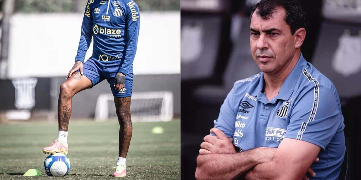 Carille pode dar adeus a craque de R$6 milhões do Santos (Reprodução: Ettore Chiereguini/AGIF)