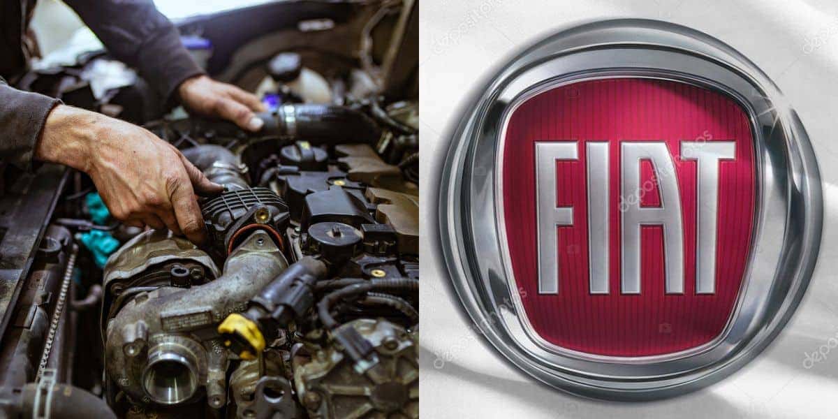 Mecânico e logo da Fiat (Fotos: Reproduções / Canva / Depositphotos)
