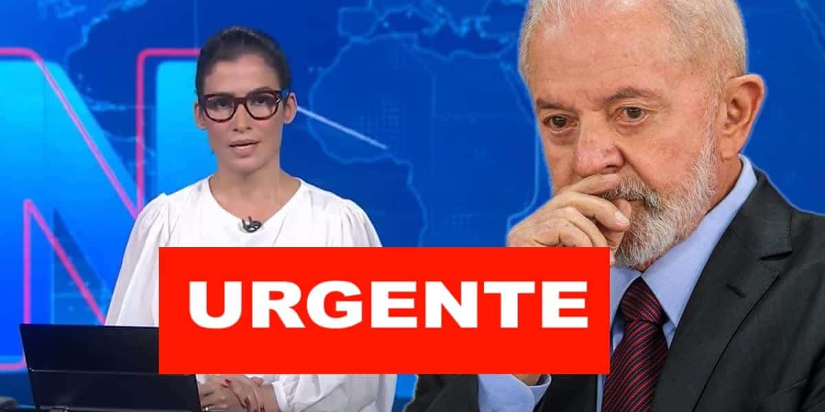 Plantão Urgente- Renata Vasconcellos - Lula (Foto: Reprodução, Montagem - TV Foco)