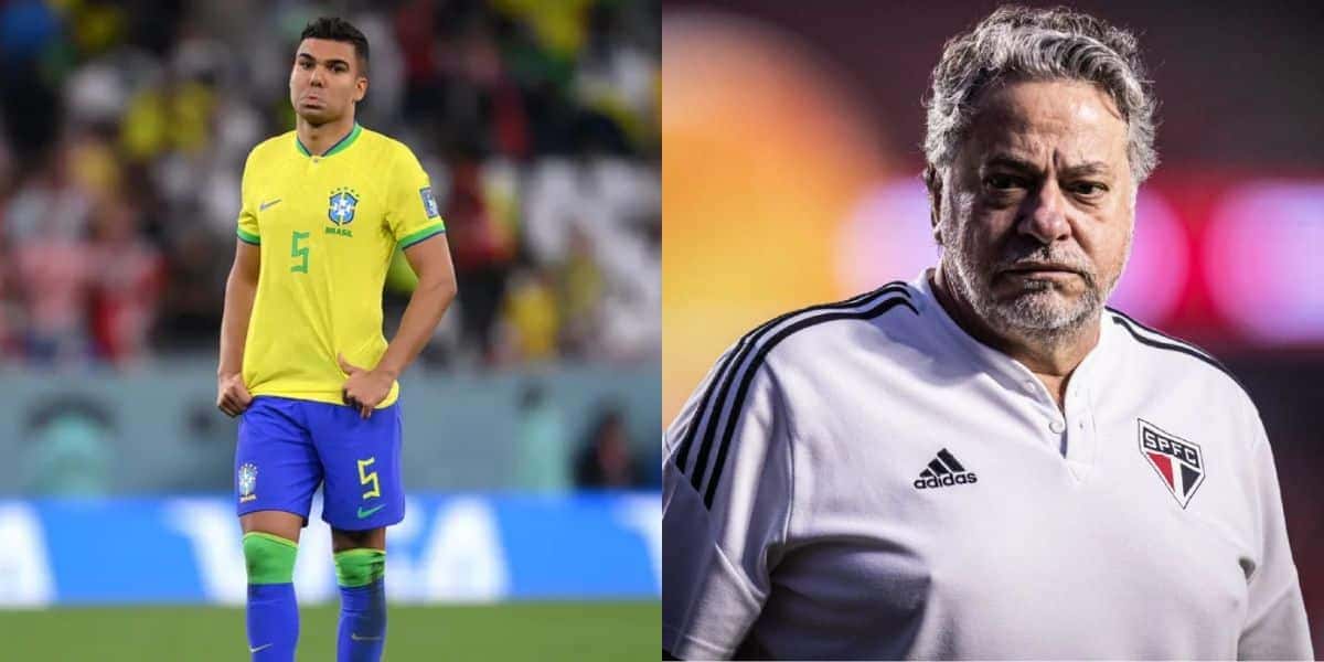 Casemiro Define que vestirá vermelho e preto em 2025 (Reprodução: Laurence Griffiths / Victor Monteiro)