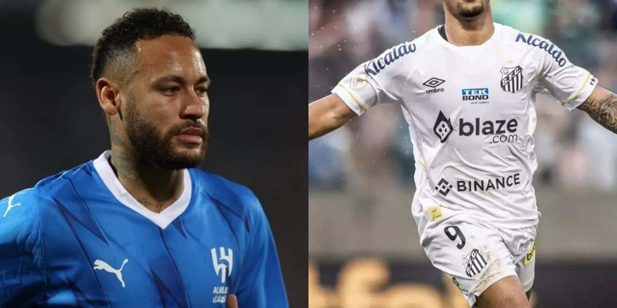 R$249M pra jogar com Neymar: time quer + uma estrela do Santos (Foto: Reprodução/Montagem TV Foco)