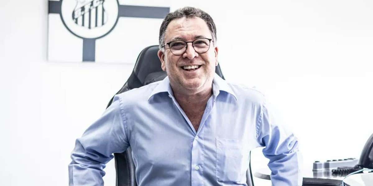 Teixeira, presidente do Santos (Foto: Raul Baretta / Santos FC)