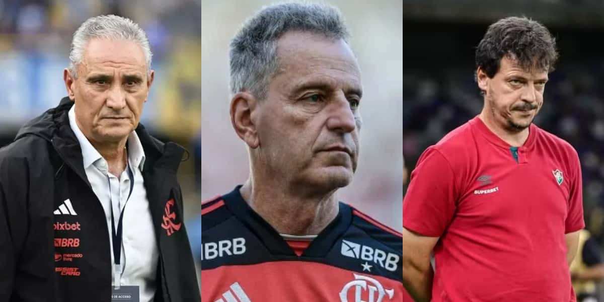 Diniz é exigido: Landim toma decisão final sobre demissão de Tite (Foto: Reprodução/Montagem TV Foco)