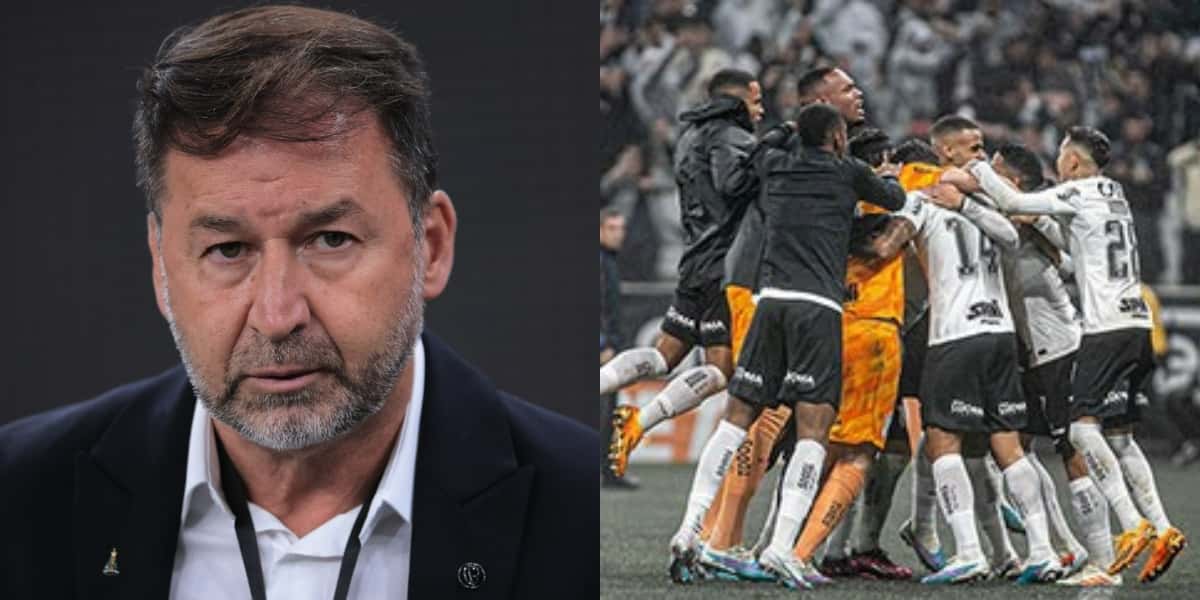 Augusto Melo sobre venda do Corinthians pra nova SAF (Foto: Reprodução/Montagem TV Foco)