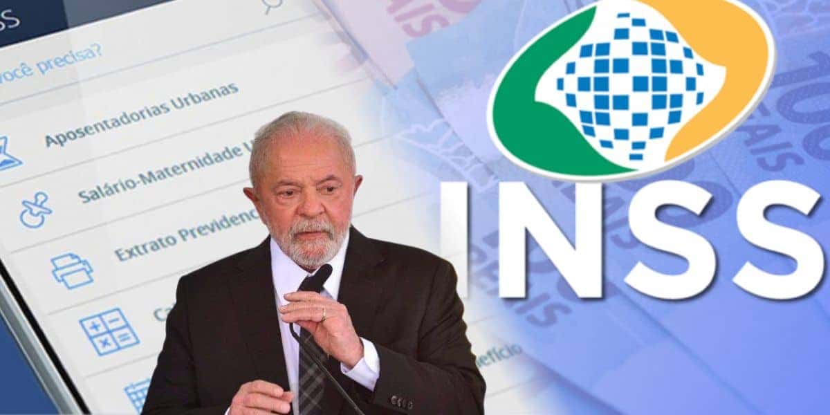 Aplicativo do Meu INSS e Lula (Foto: Reprodução / FDR / Gov / Montagem TV Foco)