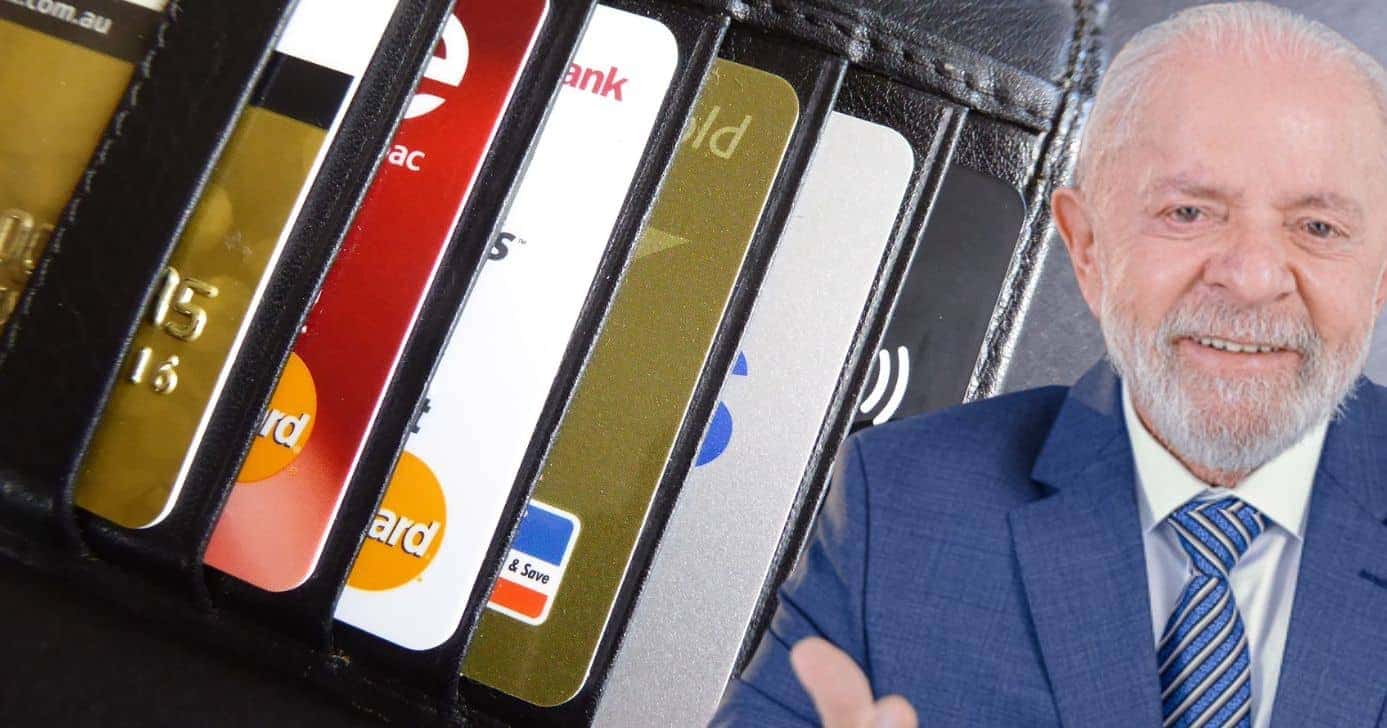 Cartão de crédito e Lula (Fotos: Reproduções / Canva / Ricardo Stuckert / montagem)