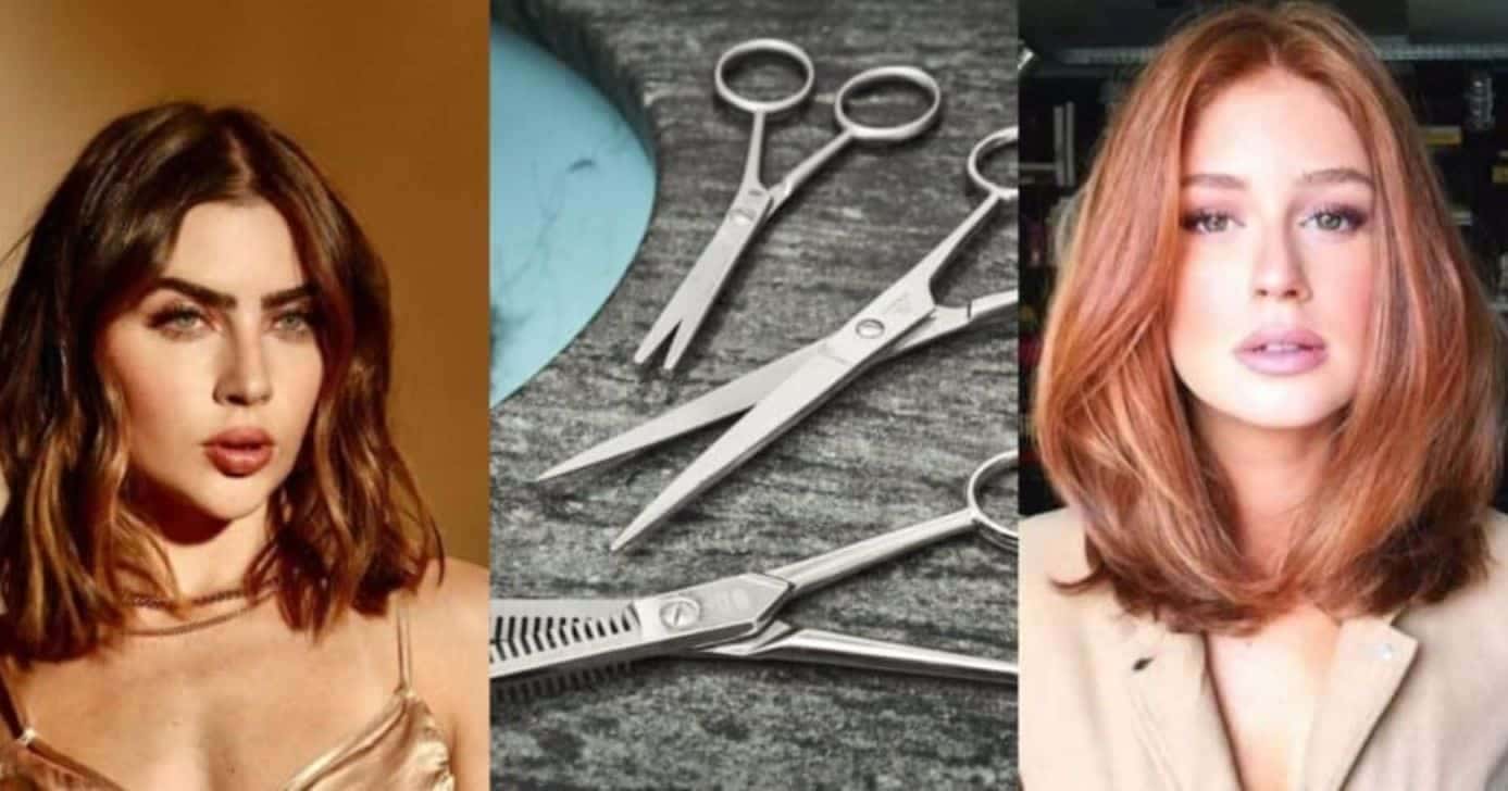 Confira os 5 cortes de cabelo pra afinar o rosto e emagrecer 5kg (Reprodução/Montagem TV Foco/Canva)