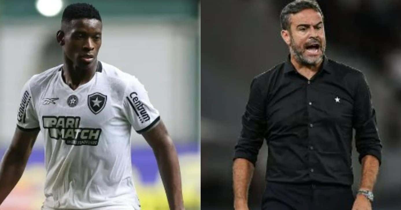 Luiz Henrique e Artur Jorge no Botafogo (Foto: Reprodução/Montagem TV Foco)